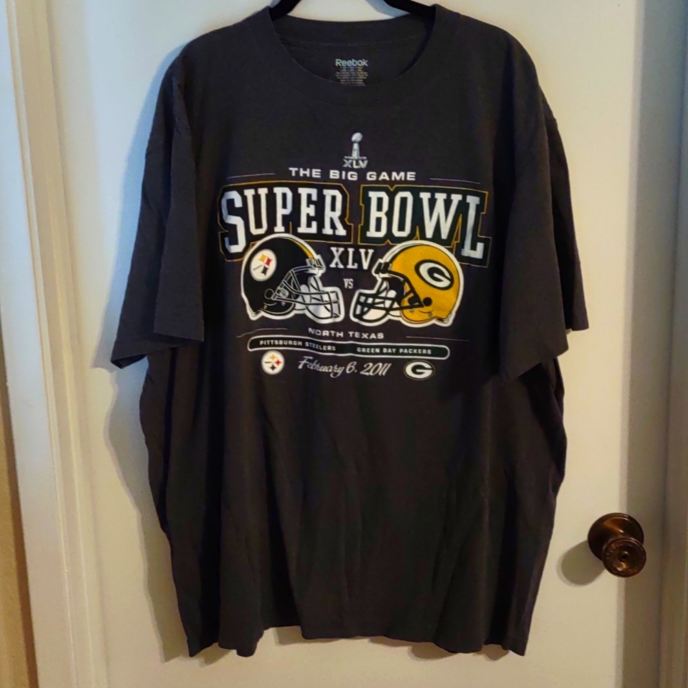 Reebok 2xl super bowl 2011 t shirt